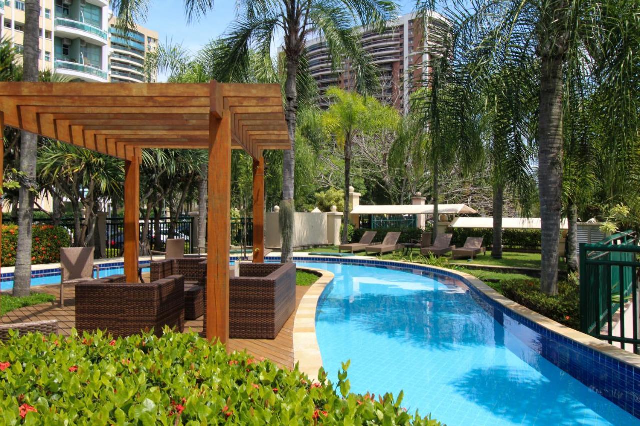 Barra Da Tijuca - 508 - De Frente Para Maravilhosa Piscina - Estacionamento Gratuito - Academia Comphania Atletica - Balsa Para Praia Gratis - Microondas - Geladeira Grande - Recepcao 24Horas - Wi-Fi - Com Pia ريو دي جانيرو المظهر الخارجي الصورة