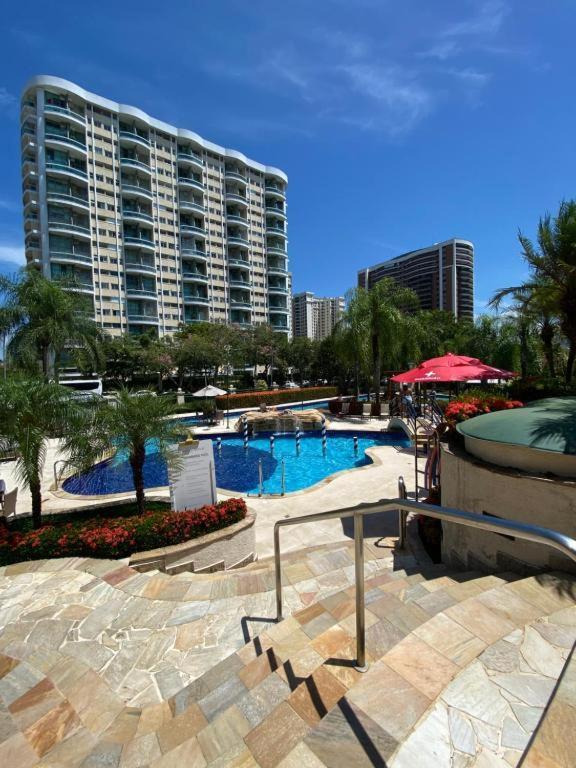 Barra Da Tijuca - 508 - De Frente Para Maravilhosa Piscina - Estacionamento Gratuito - Academia Comphania Atletica - Balsa Para Praia Gratis - Microondas - Geladeira Grande - Recepcao 24Horas - Wi-Fi - Com Pia ريو دي جانيرو المظهر الخارجي الصورة
